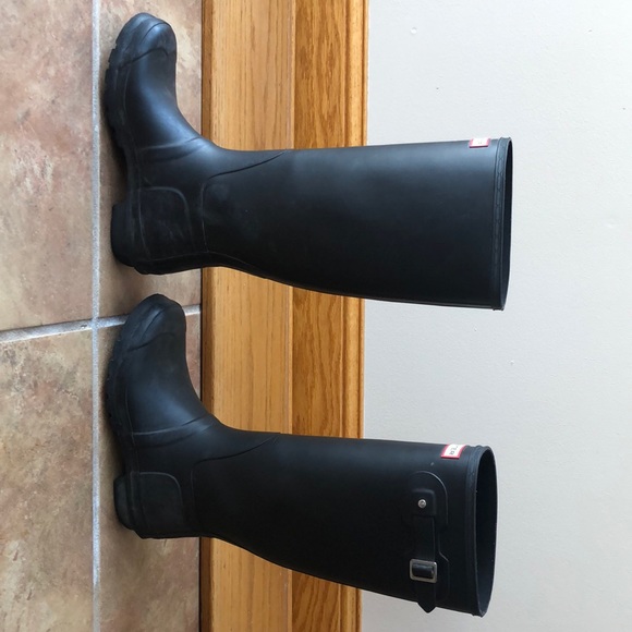 Black Hunter Boots Size 10 - Picture 2 of 8